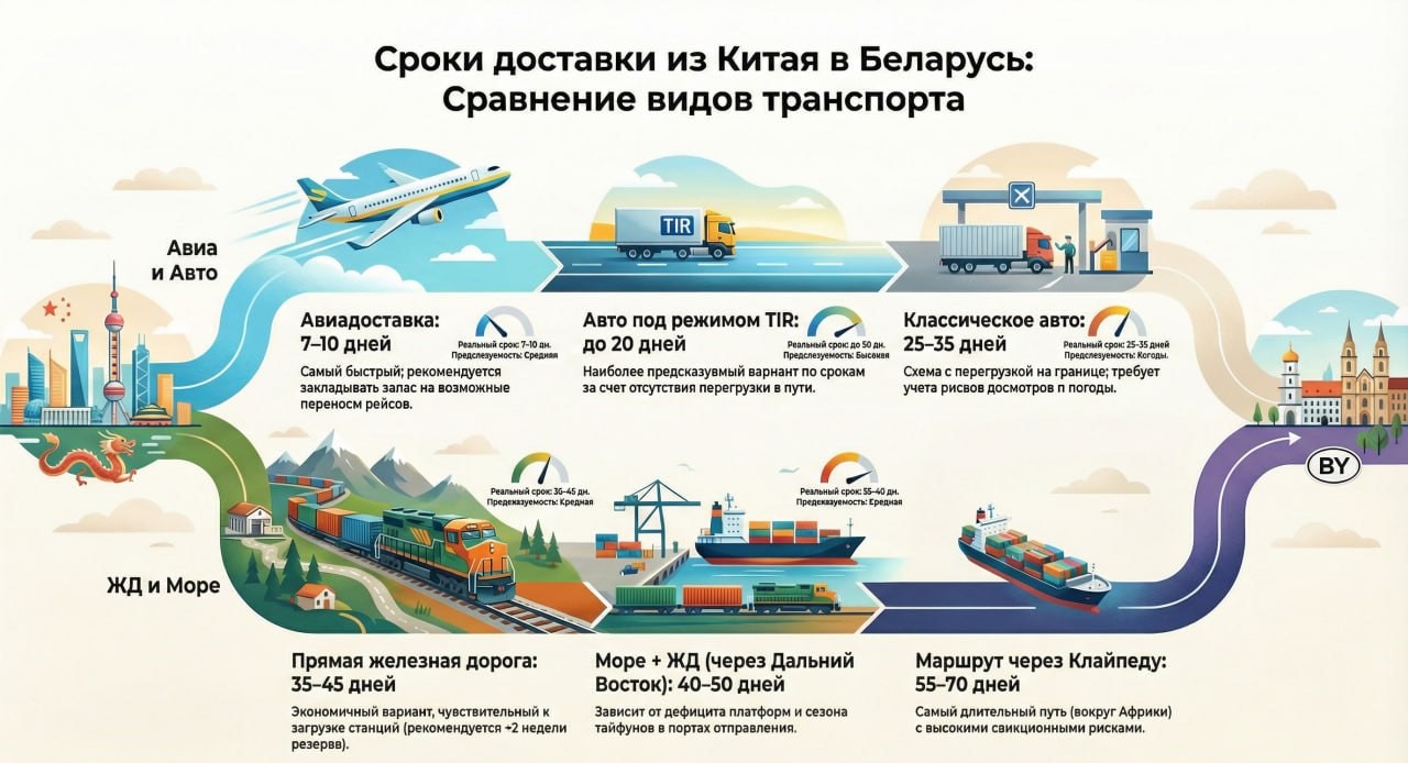 сроки доставки из китая