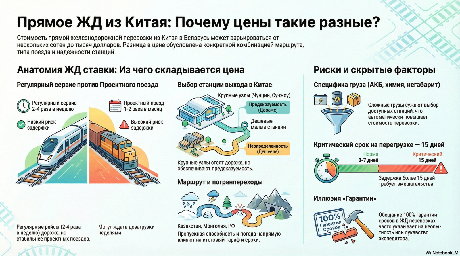 почему отличается цена на жд из китая